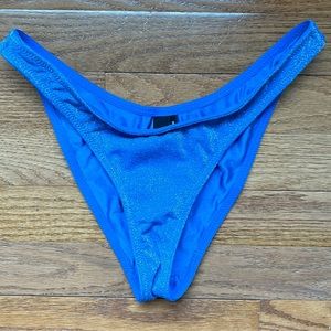 Triangl size medium metallic blue swim bottoms